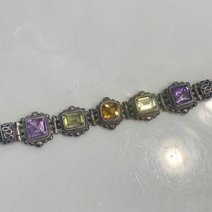 Mult-Colored Gemstone Bracelet